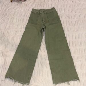 Mahina, Women's Green Jeans wide leg